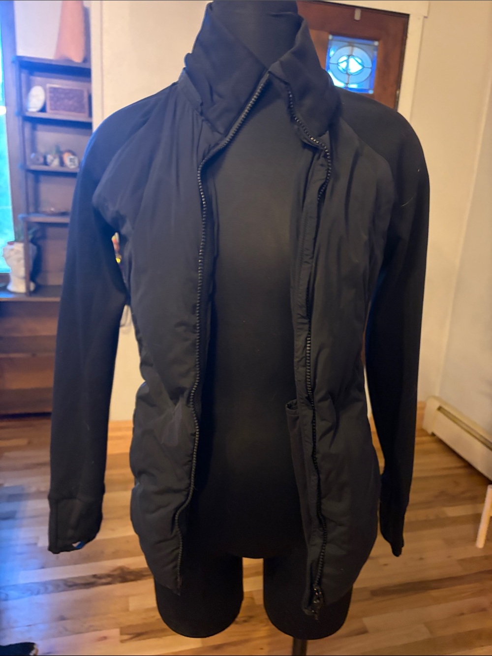 Athleta Black down jacket - missing hood